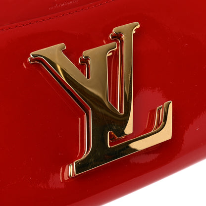 Louis Vuitton Patent Louise Clutch Cherry 10 of 10