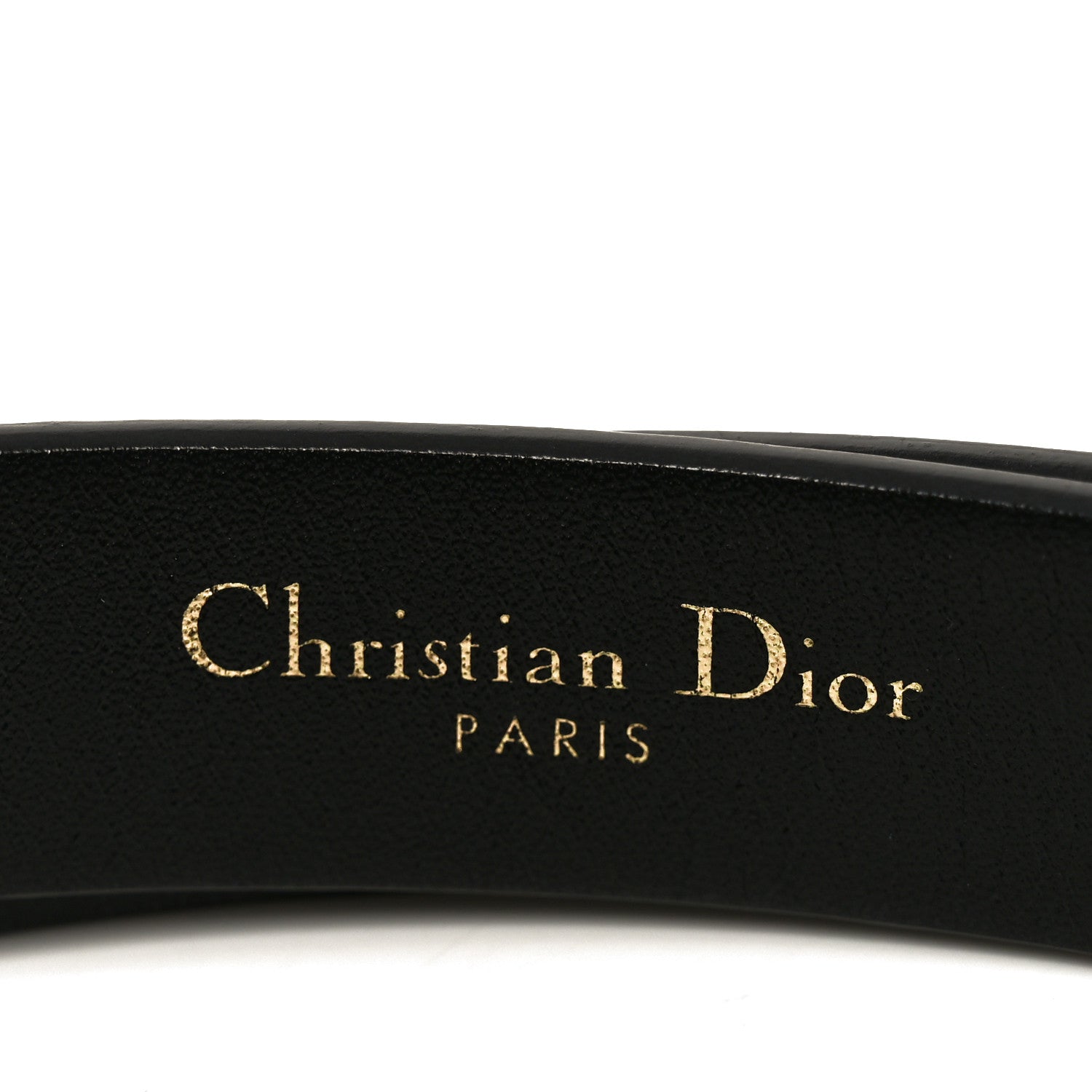 Christian Dior Calfskin Saddle Belt 90 Black 4 of 12