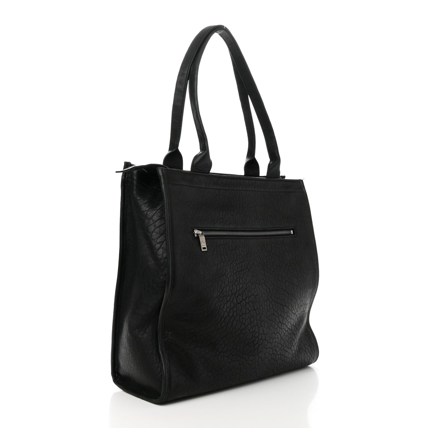 Sheepskin Sac Cabas Tote Black