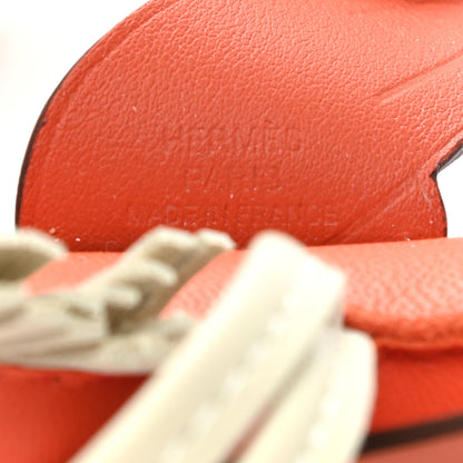 Hermes Milo Lambskin Grigri Rodeo Pegase Horse Bag Charm PM Orange Poppy Craie Terre Battue 3 of 5