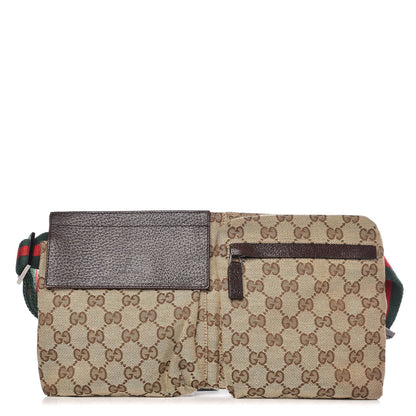 Gucci Monogram Web Belt Bag Dark Brown 1 of 9