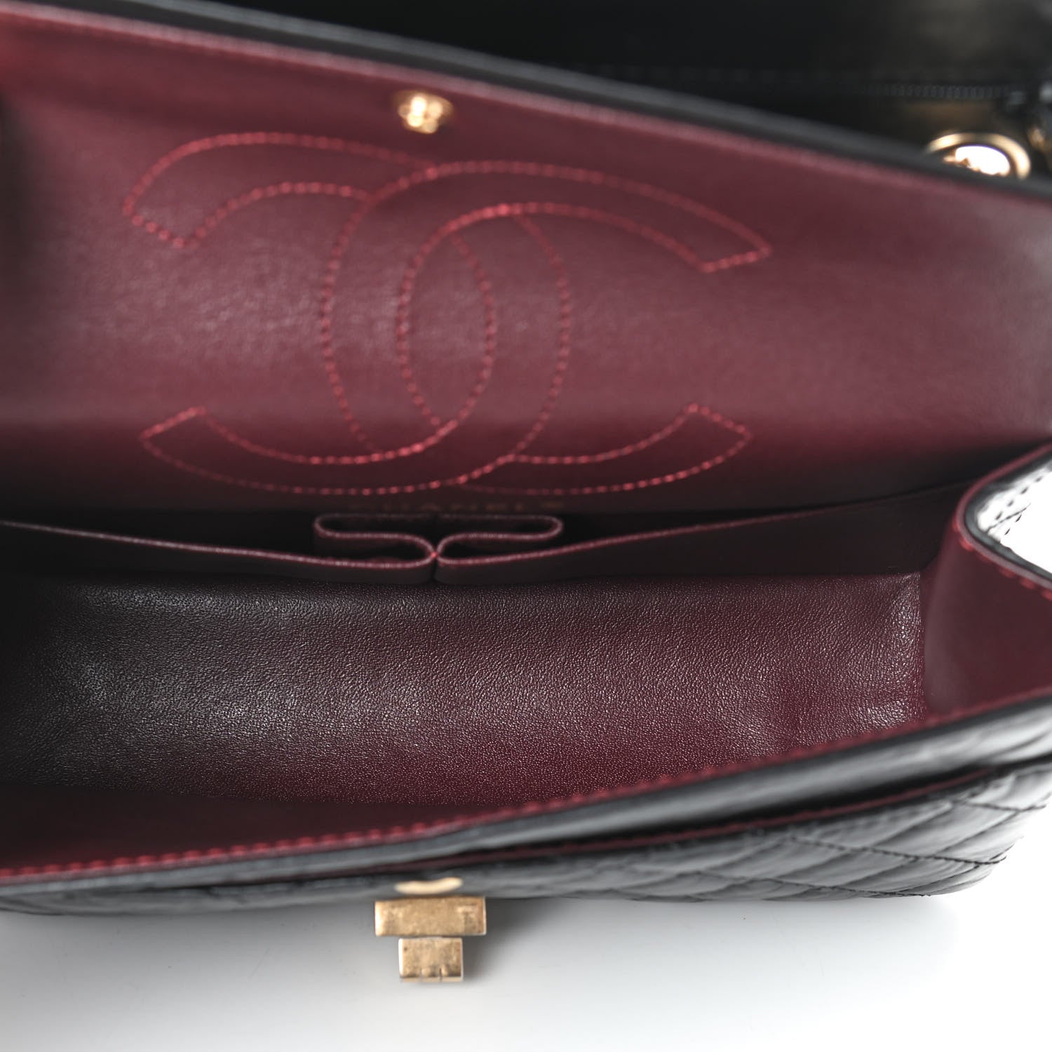 Chanel Aged Calfskin Quilted 2.55 Reissue 225 Flap Black 5 of 9