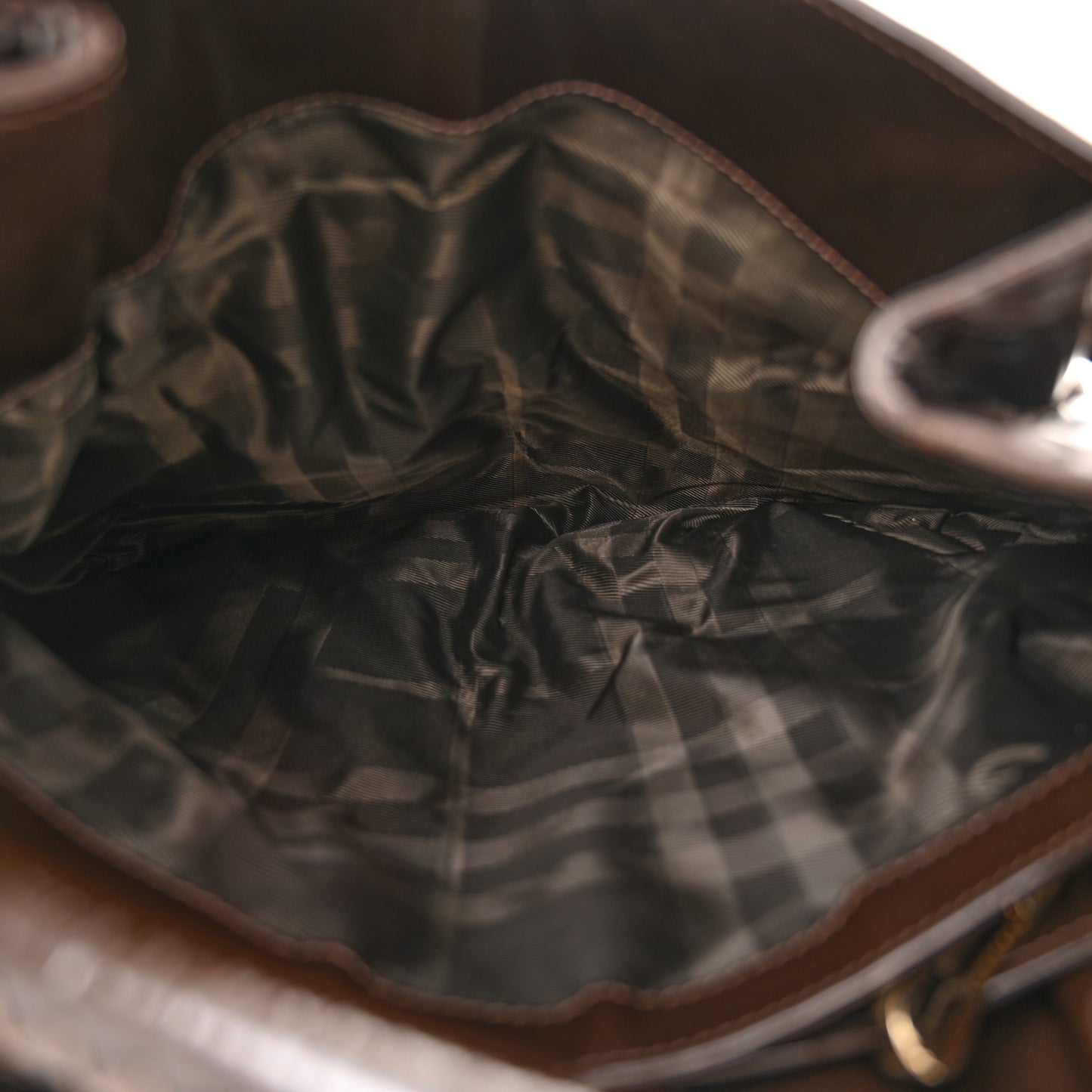 Nylon Quilted Bromley Hobo Brown