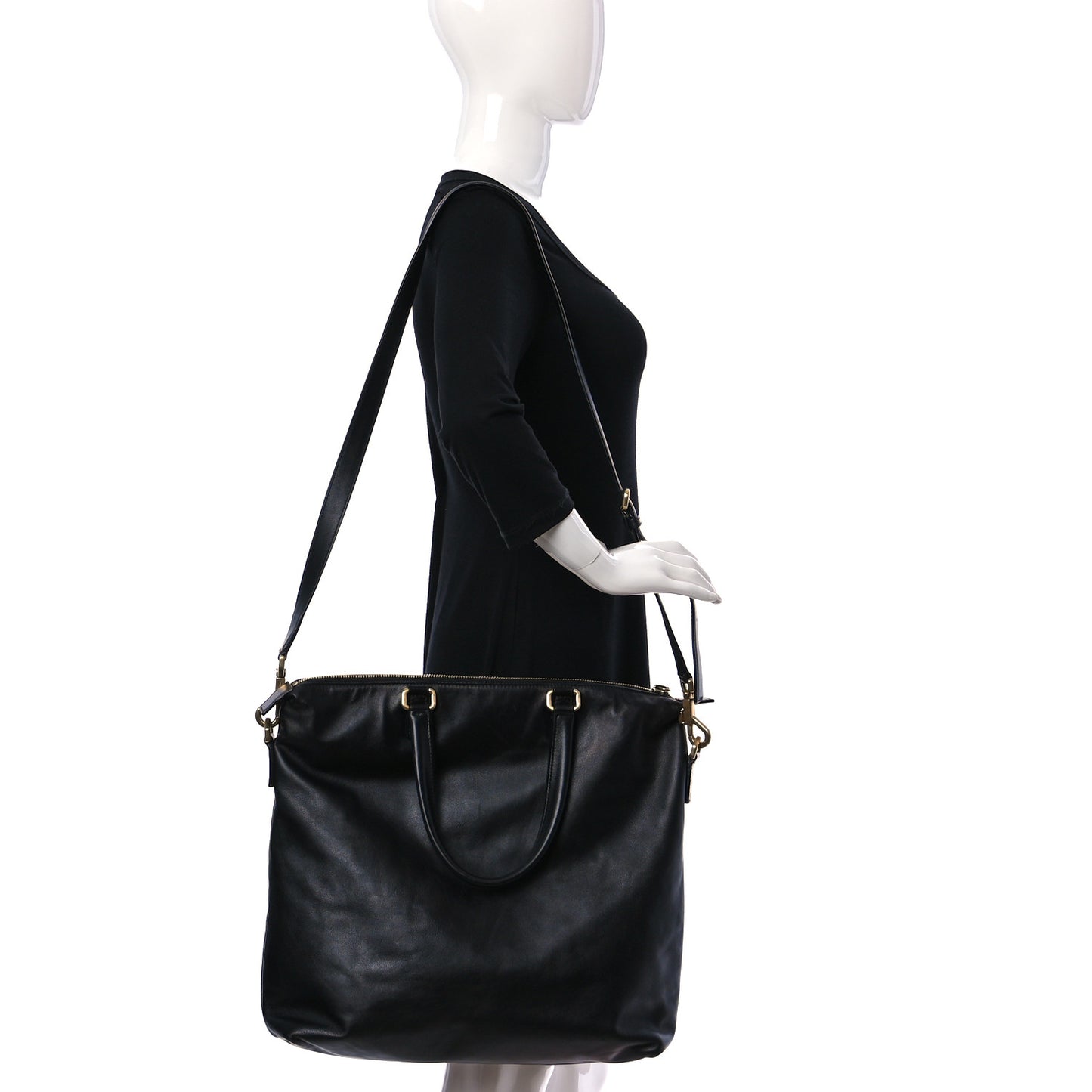 Calfskin Tote Black