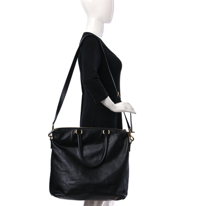 Salvatore Ferragamo Calfskin Tote Black 2 of 15