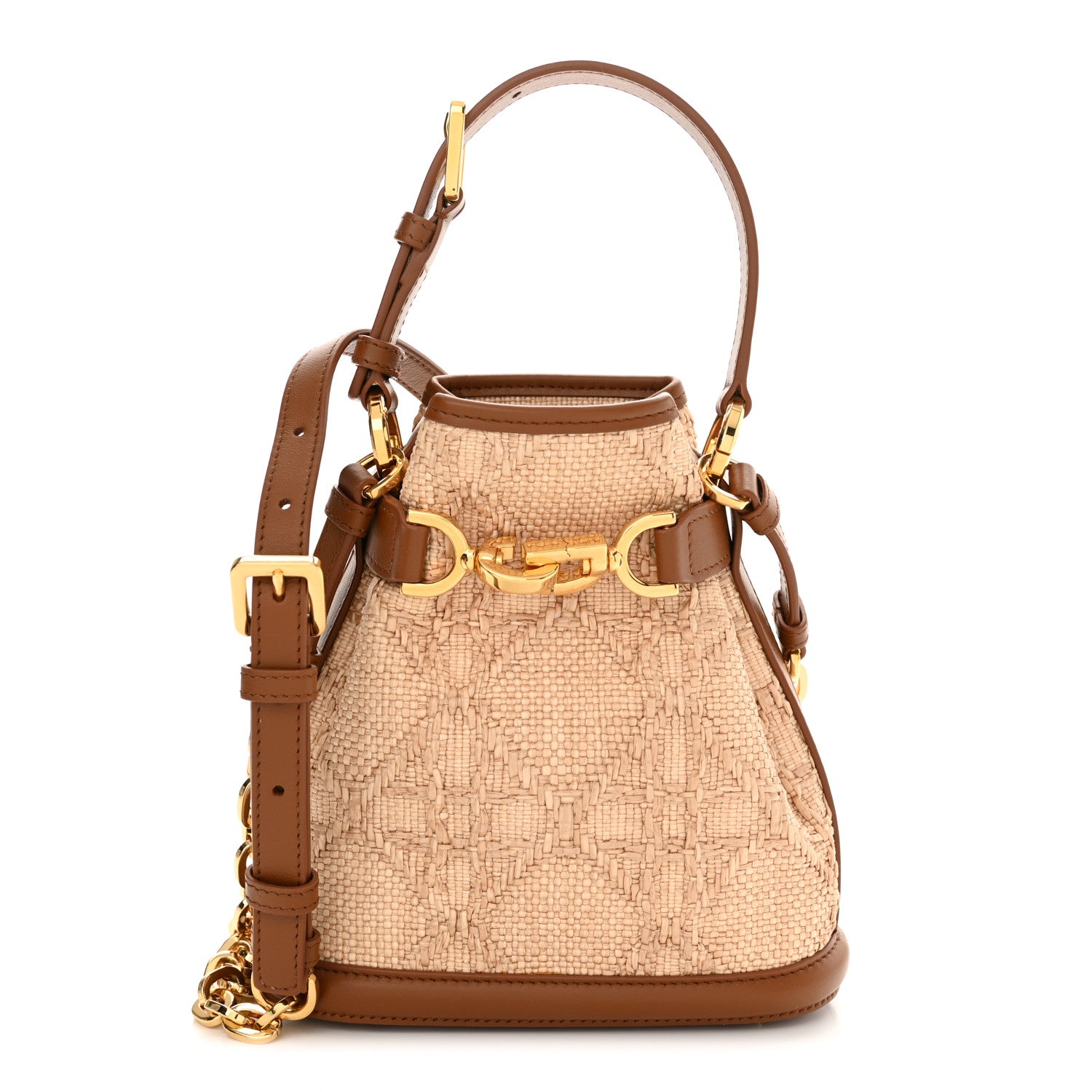 Christian Dior Raffia Calfskin Cannage Small C'est Dior Cannage Bucket Bag Natural 1 of 10