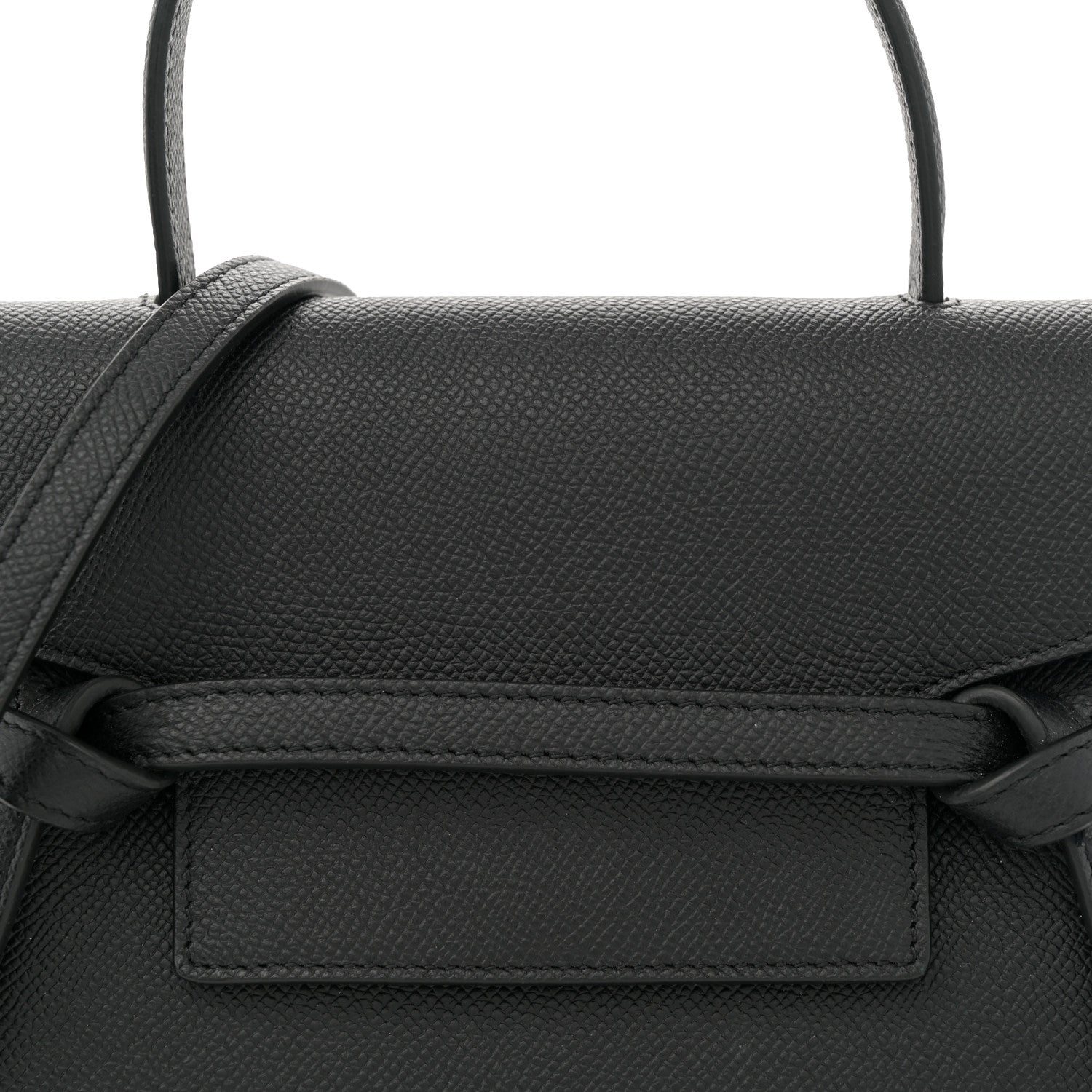 Celine Grained Calfskin Nano Belt Bag Black 7 of 9