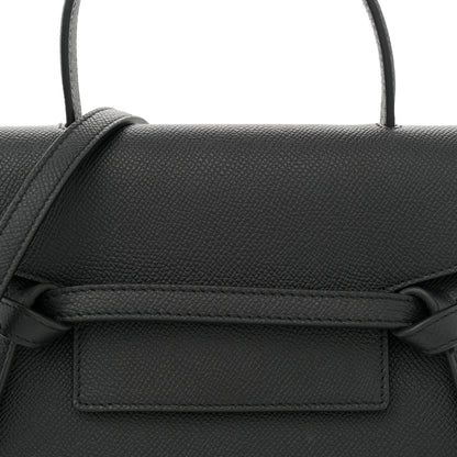 Celine Grained Calfskin Nano Belt Bag Black 7 of 9