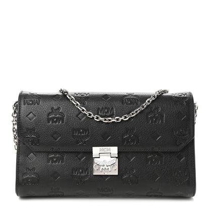 MCM Calfskin Ottomar Wallet On Chain Black 1 of 10