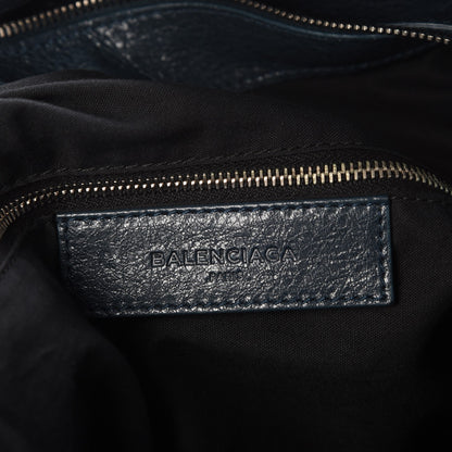 Balenciaga Agneau Classic Silver Hardware S Squash Boston Bleu Obscur 6 of 9