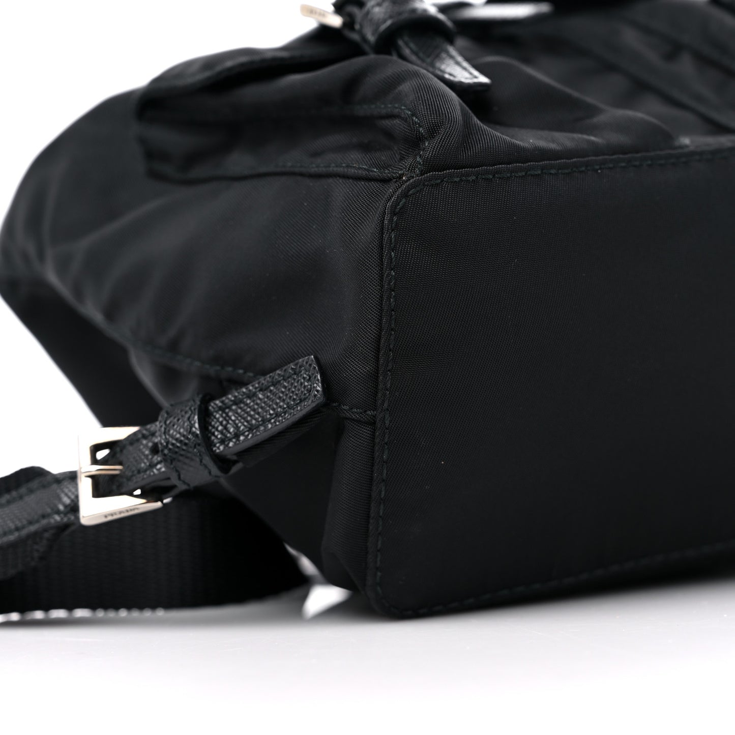 Nylon Vela Mini Crossbody Backpack Black