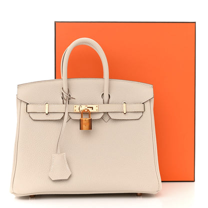 Hermes Togo Birkin 25 Craie 11 of 11