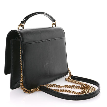 Saint Laurent Calfskin Monogram Sunset Chain Wallet Black 3 of 10