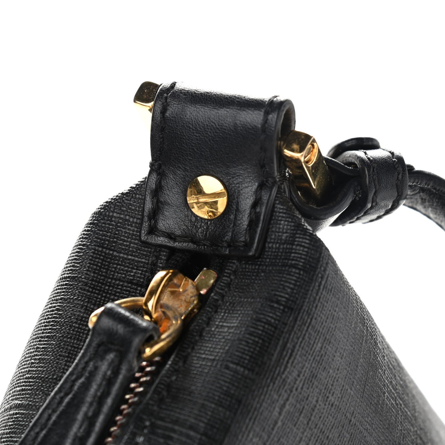 Zucchino Spalmati Vitello Messenger Bag Black