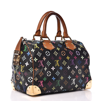 Louis Vuitton Monogram Multicolor Speedy 30 Black 2 of 18