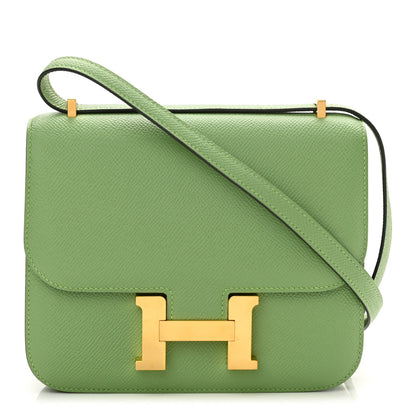 Hermes Epsom Constance 18 Vert Criquet 1 of 9
