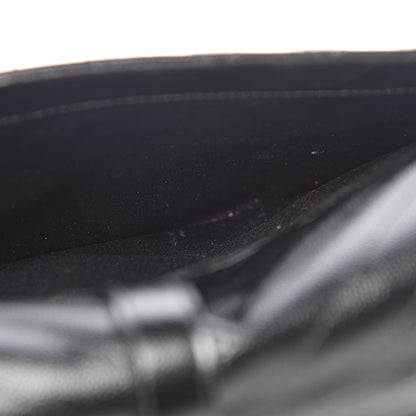 Saint Laurent Grain De Poudre Textured Mixed Matelasse Large Triquilt Monogram Satchel Black 11 of 11