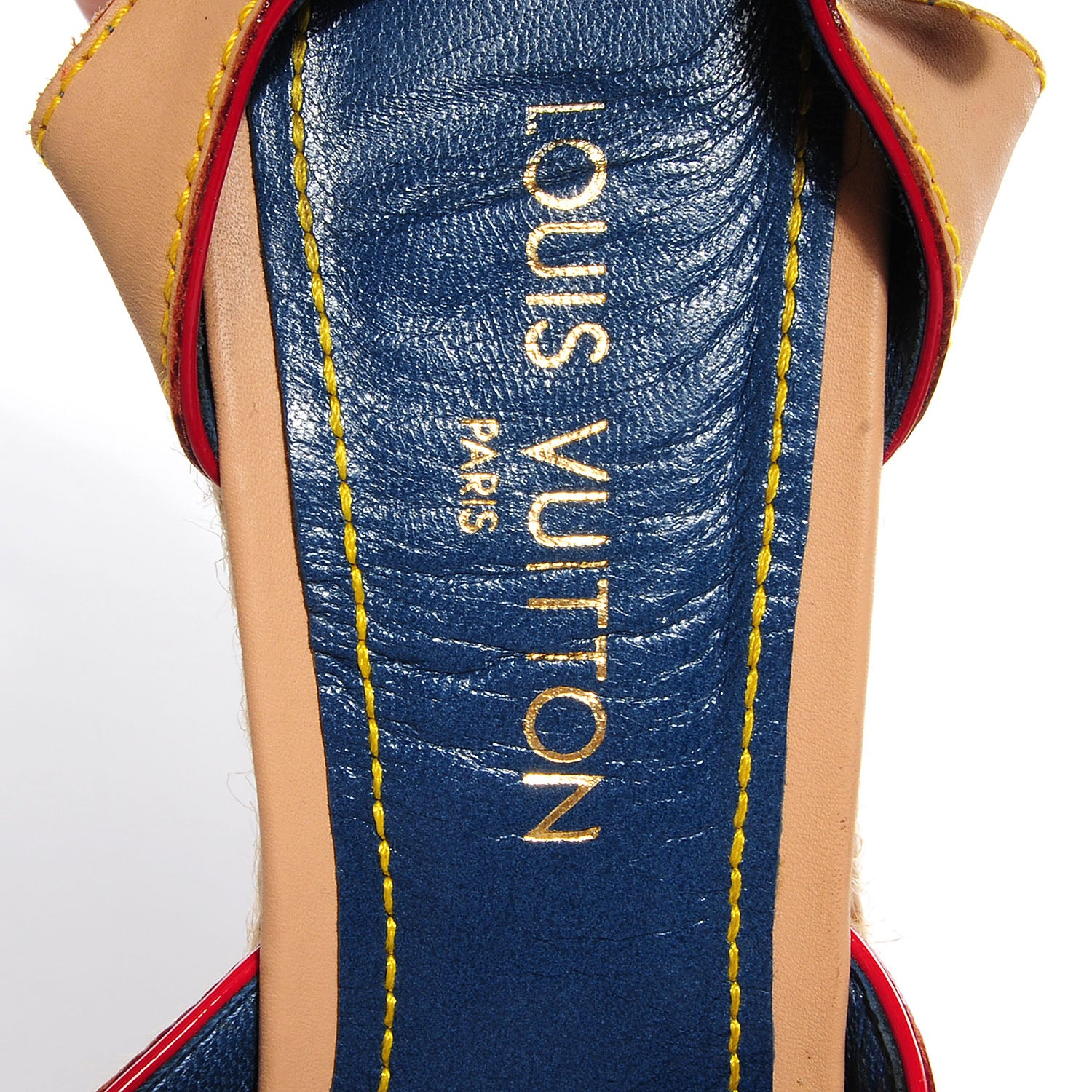 Louis Vuitton Monogram Denim Bow Espadrille Wedges 40 7 of 7