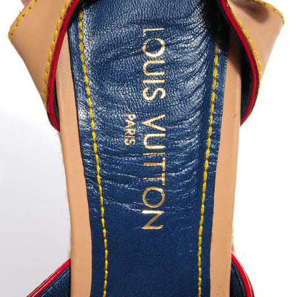 Louis Vuitton Monogram Denim Bow Espadrille Wedges 40 7 of 7