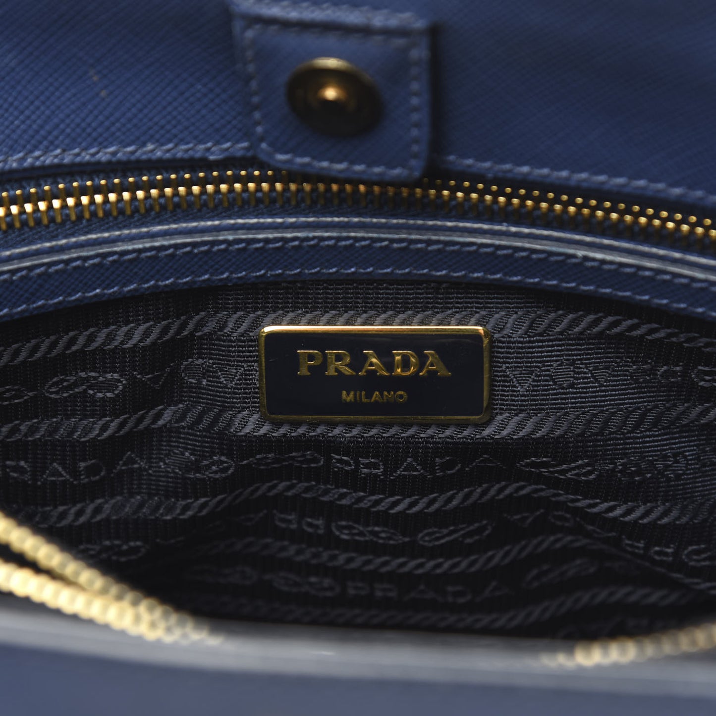 Saffiano Lux Large Tote Bluette