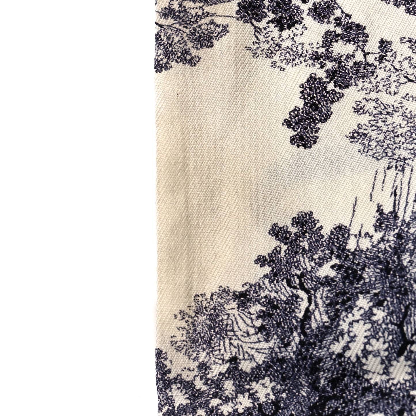 Silk Toile De Jouy Mitzah Scarf White