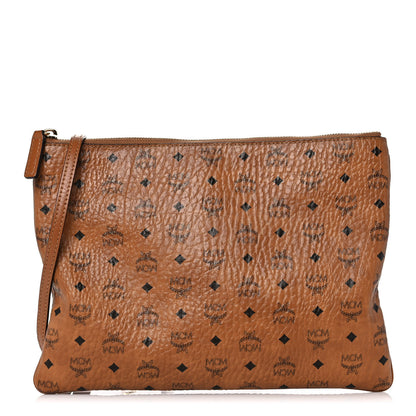 MCM Visetos Original Medium Pouch Cognac 1 of 11