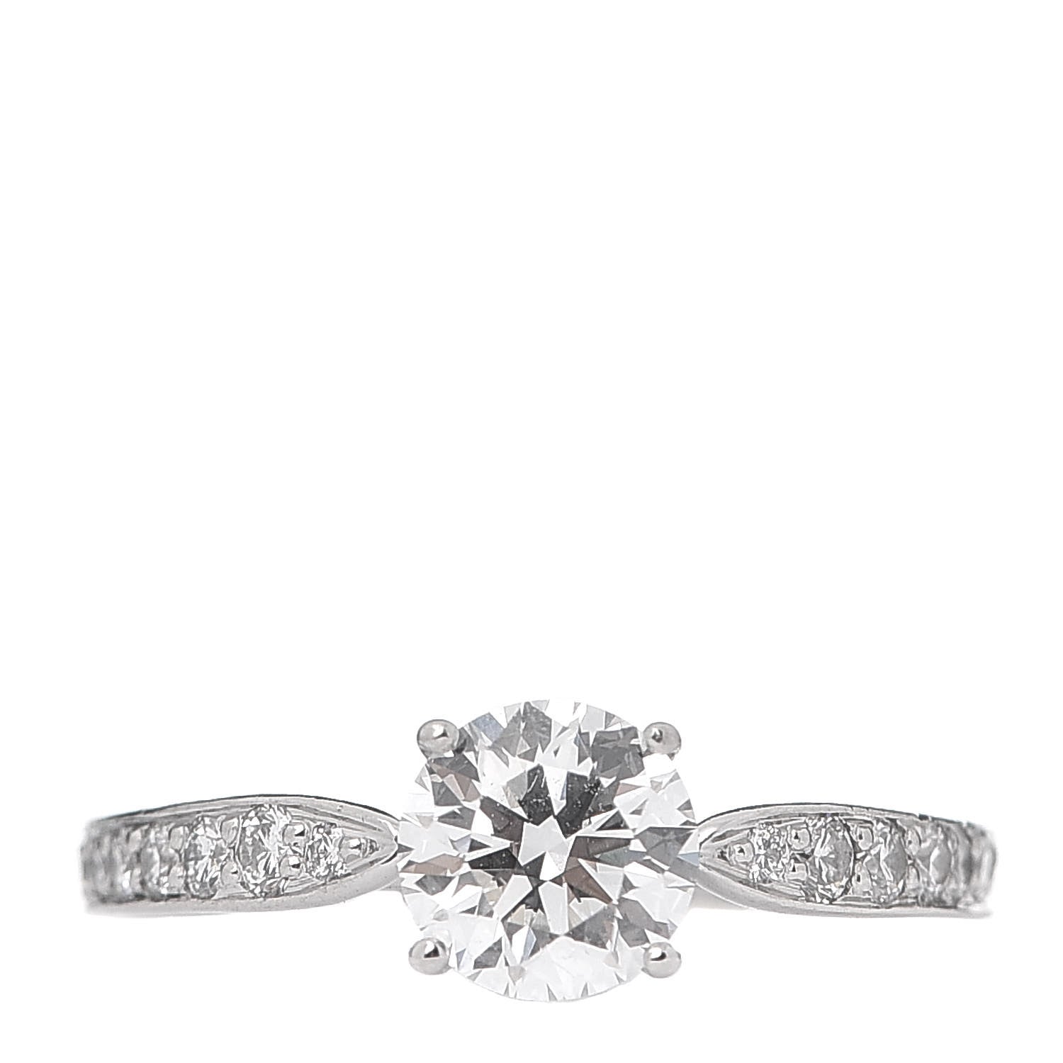 Tiffany Platinum Diamond .71ct Harmony Engagement Ring 47 4 1 of 8