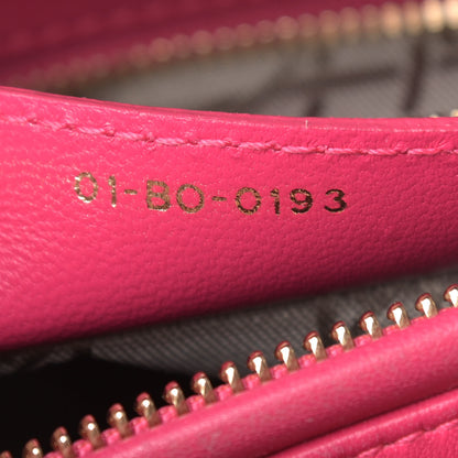 Christian Dior Lambskin Cannage Medium Lady Dior Pink 7 of 16