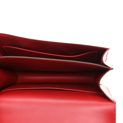 Hermes Ostrich Constance 18 Rouge Vif 5 of 9