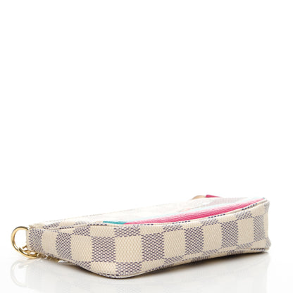 Louis Vuitton Damier Azur 2015 Christmas Animation Mini Pochette Accessories 4 of 7