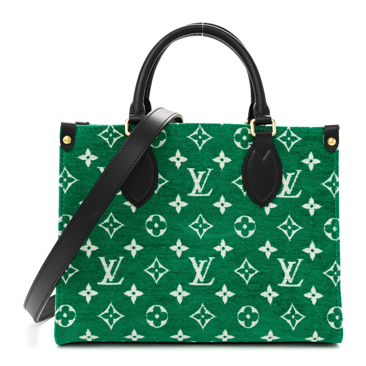 Louis Vuitton Jacquard Velvet Monogram Onthego PM Green 1 of 10