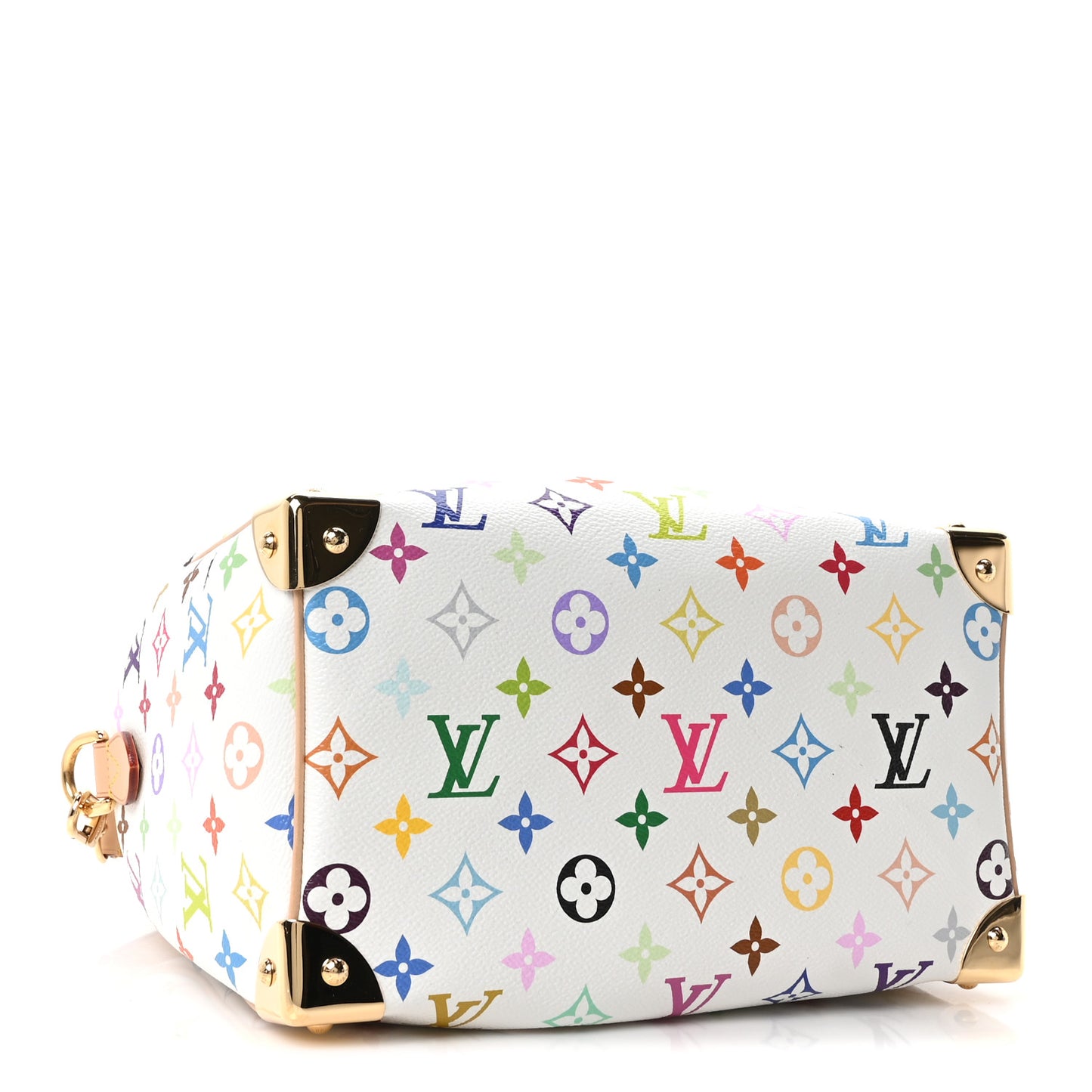 LV X TM Monogram Multicolor Speedy Bandouliere 25 White