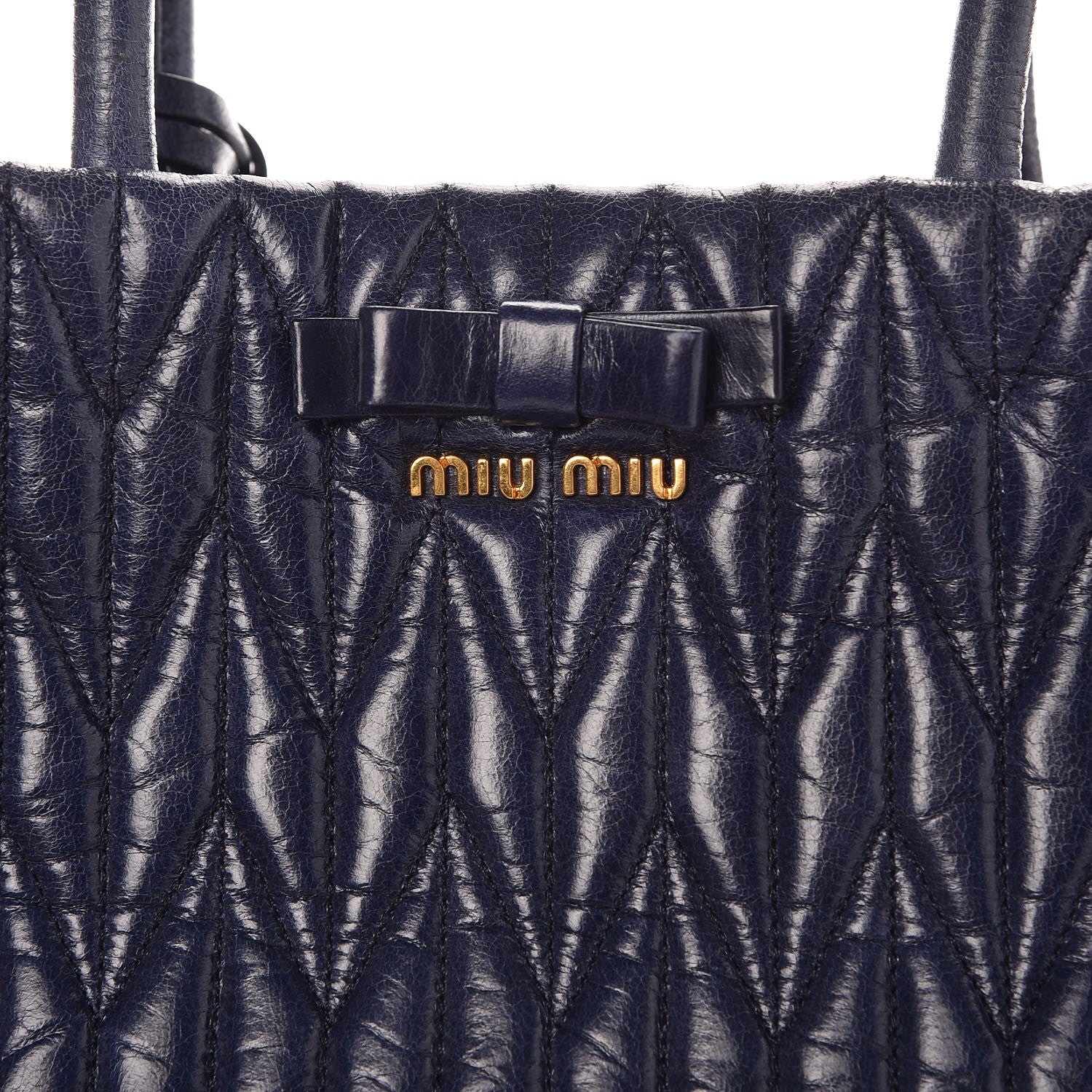 Miu Miu Vitello Lux Matelasse Tote Bleuette 5 of 13