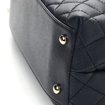 Chanel Caviar Quilted Small Coco Handle Flap Navy 11 of 11