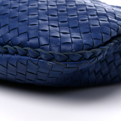 Bottega Veneta Nappa Intrecciato Large Veneta Hobo Baltic Blue 7 of 10