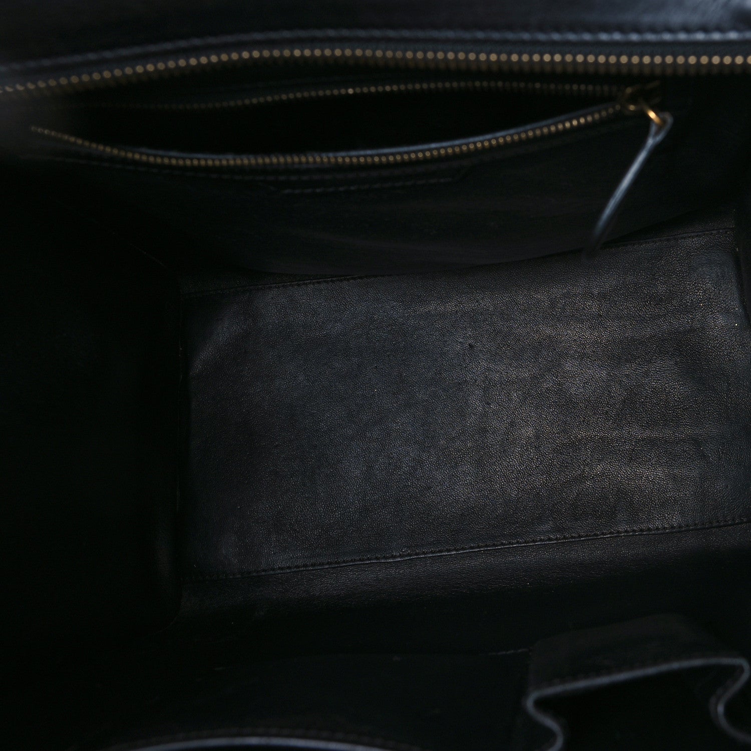 Celine Elephant Calfskin Suede Mini Tri-Color Luggage Sand 12 of 14