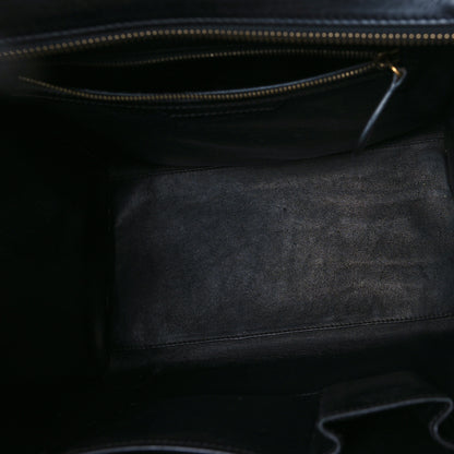 Celine Elephant Calfskin Suede Mini Tri-Color Luggage Sand 12 of 14