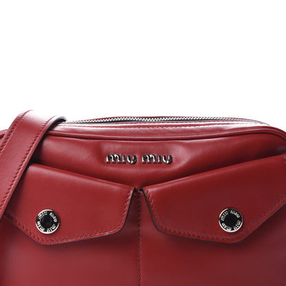 Miu Miu Soft Calfskin Crossbody Bag Fuoco 9 of 9