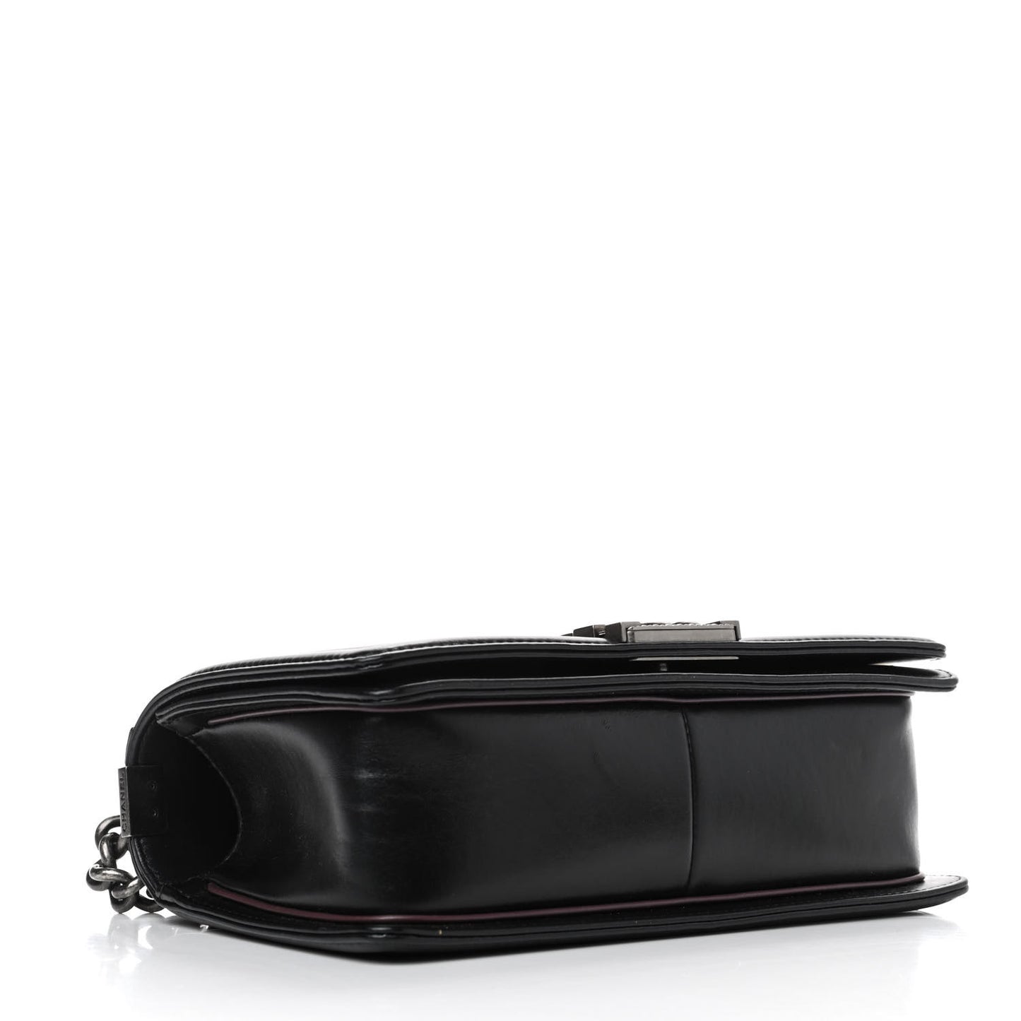 Calfskin Embossed Medium Paris Salzburg Boy Flap Black
