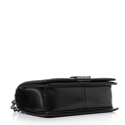 Chanel Calfskin Embossed Medium Paris Salzburg Boy Flap Black 3 of 5
