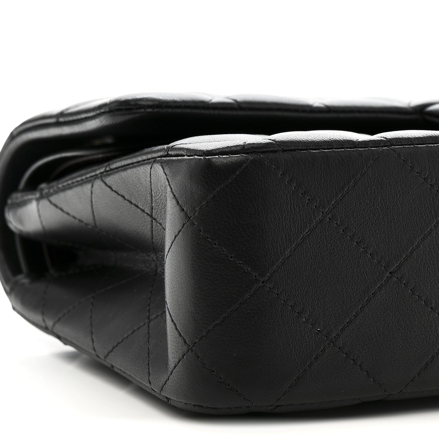 Chanel Lambskin Quilted Medium Double Flap Black 9 of 14