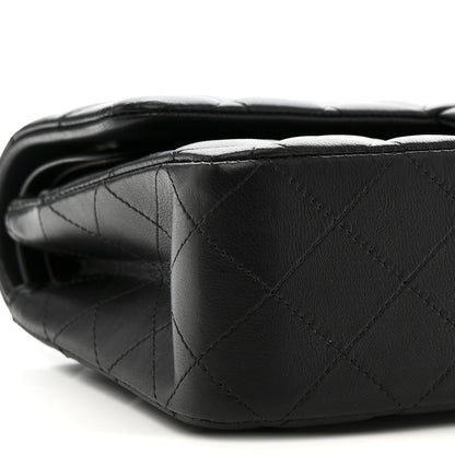 Chanel Lambskin Quilted Medium Double Flap Black 9 of 14