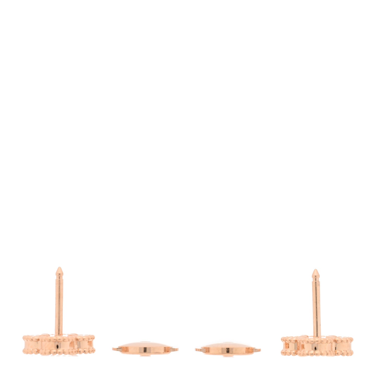18K Rose Gold Carnelian Sweet Alhambra Earrings
