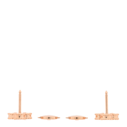 Van Cleef & Arpels 18K Rose Gold Carnelian Sweet Alhambra Earrings 3 of 5