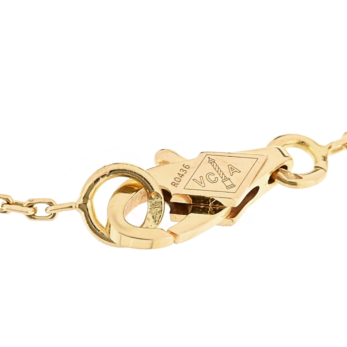 Van Cleef & Arpels 18K Yellow Gold Mother of Pearl Sweet Alhambra Bracelet 3 of 5