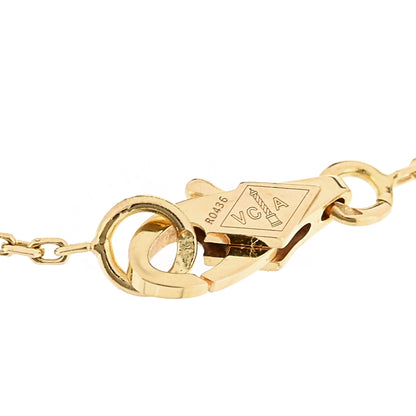 Van Cleef & Arpels 18K Yellow Gold Mother of Pearl Sweet Alhambra Bracelet 3 of 5