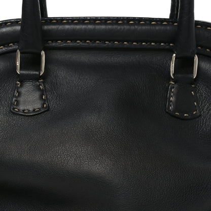 Fendi Calfskin Romano Selleria Adele 1328 Bag Black 7 of 13