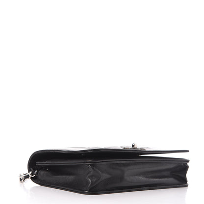 Chanel Sheepskin Quilted Mademoiselle Vintage Wallet On Chain WOC Black 4 of 17