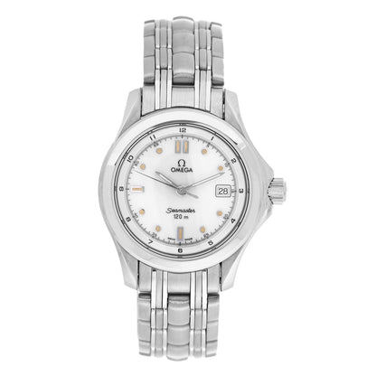 Omega Stainless Steel 28mm Seamaster Quartz Watch White 2501.20 1 of 4