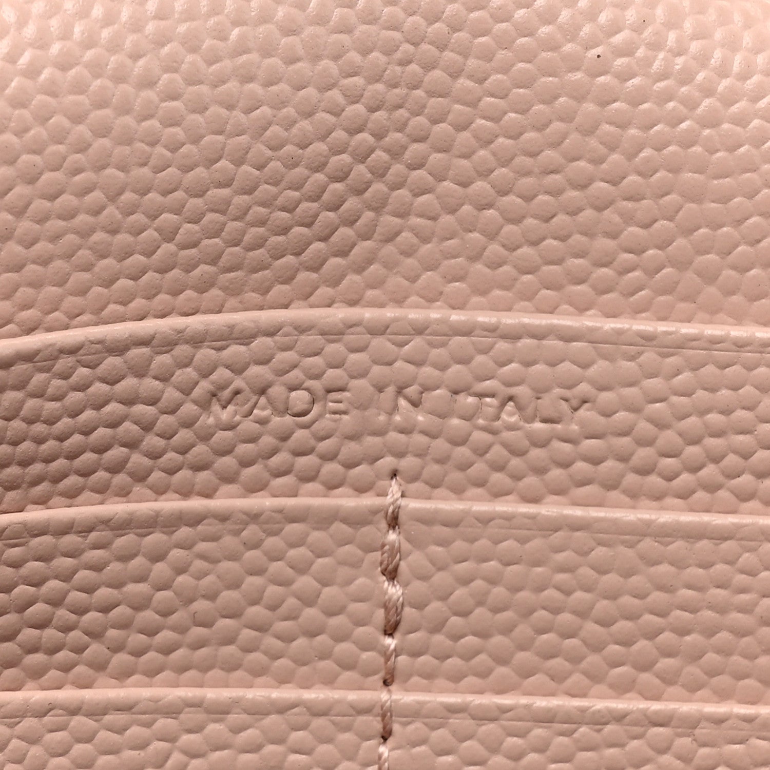 Saint Laurent Grain De Poudre Matelasse Chevron Monogram Chain Wallet Pale Pink 9 of 18